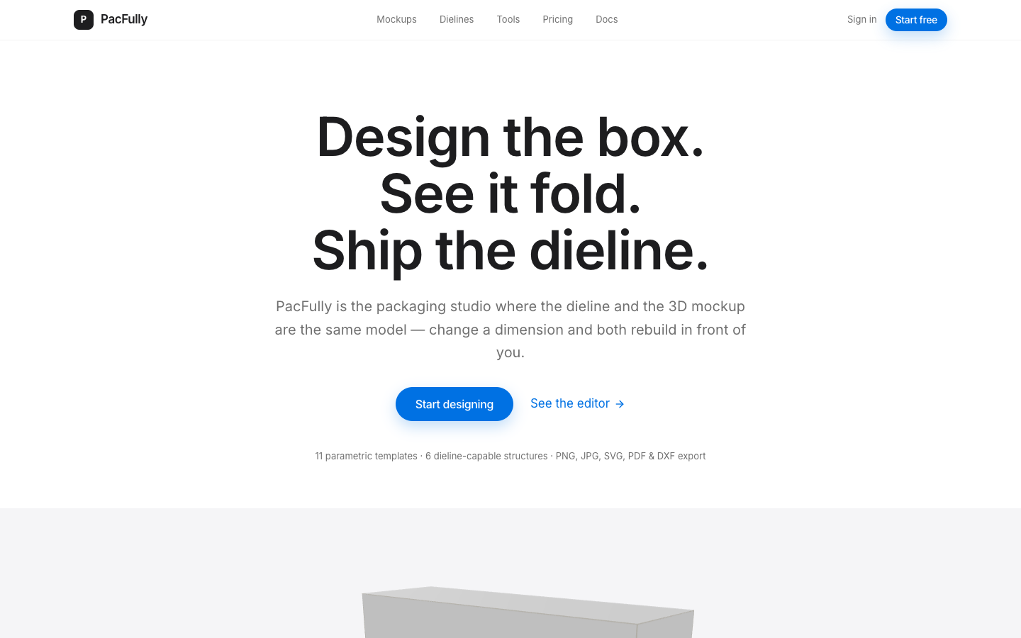 PacFully homepage hero on pacfully.in